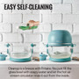 Fritaire Self-Cleaning Glass Bowl Air Fryer in Orange